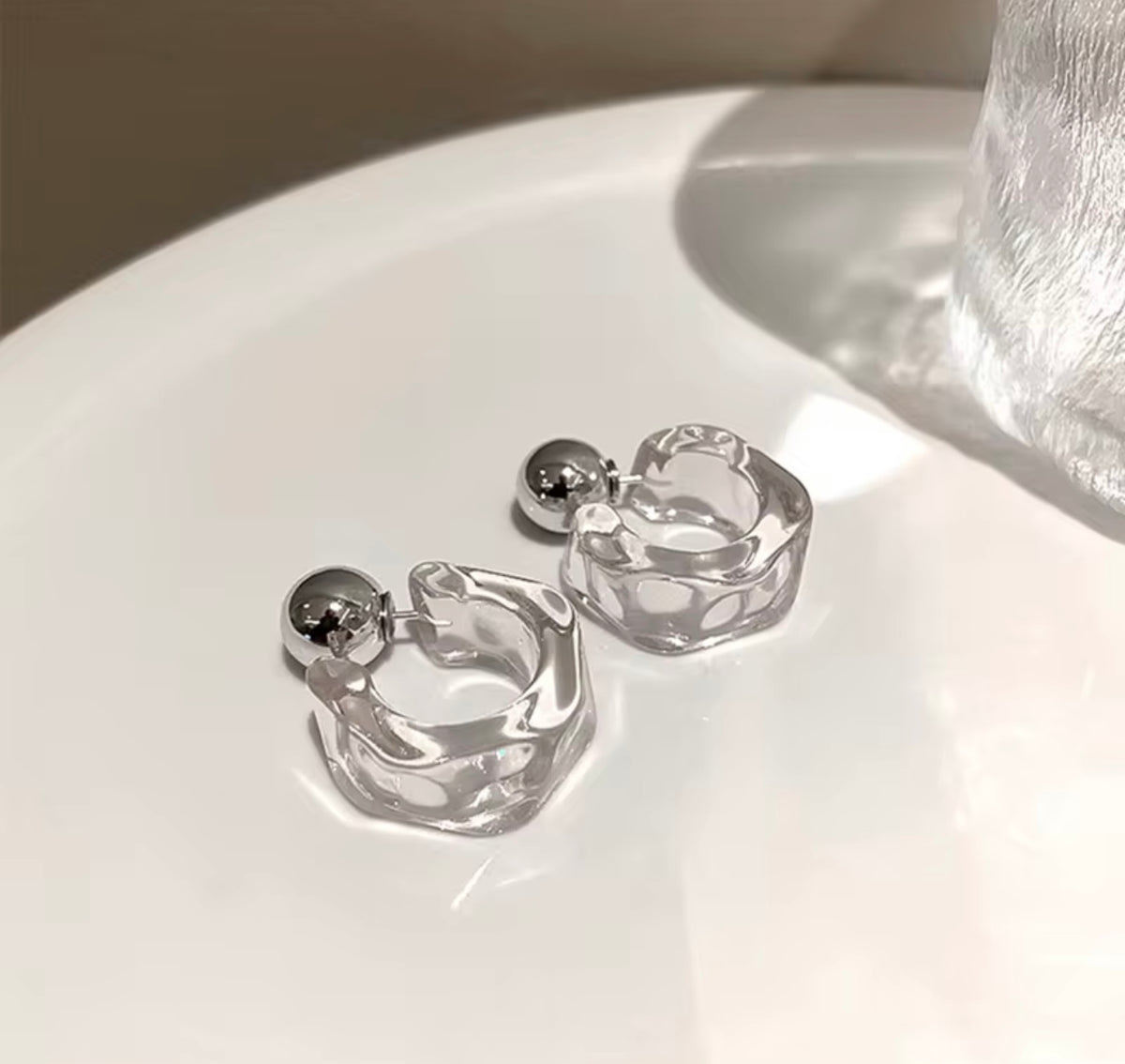 Acrylic Multi Wearing Earrings 3 colors