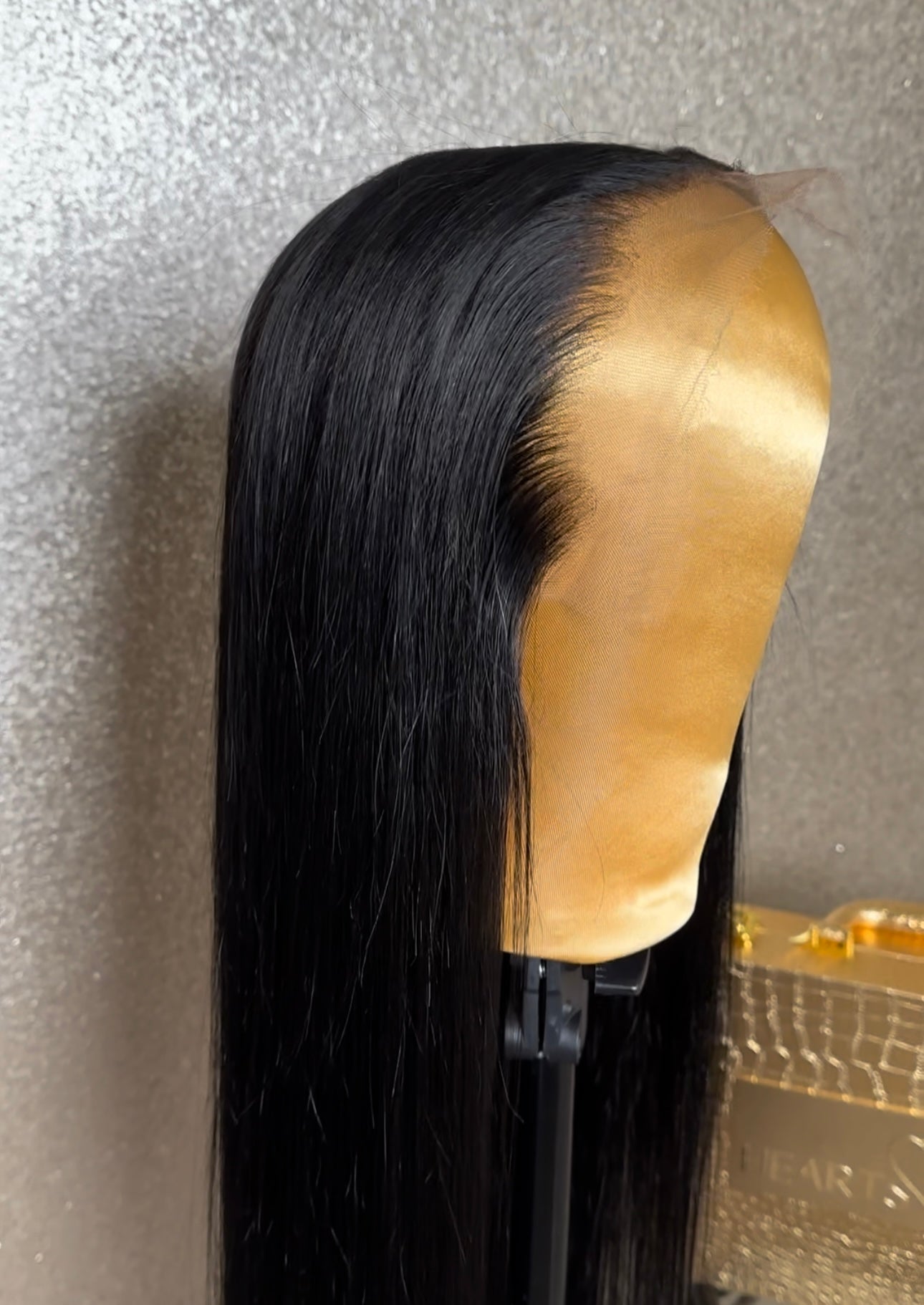 Custom Jet Black 13x6 HD Frontal Wig Straight