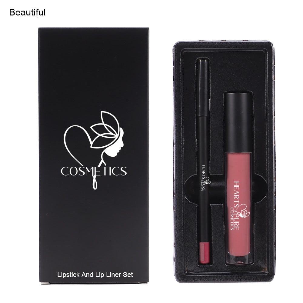 Beautiful Matte Lipliner & Liquid Lipstick
