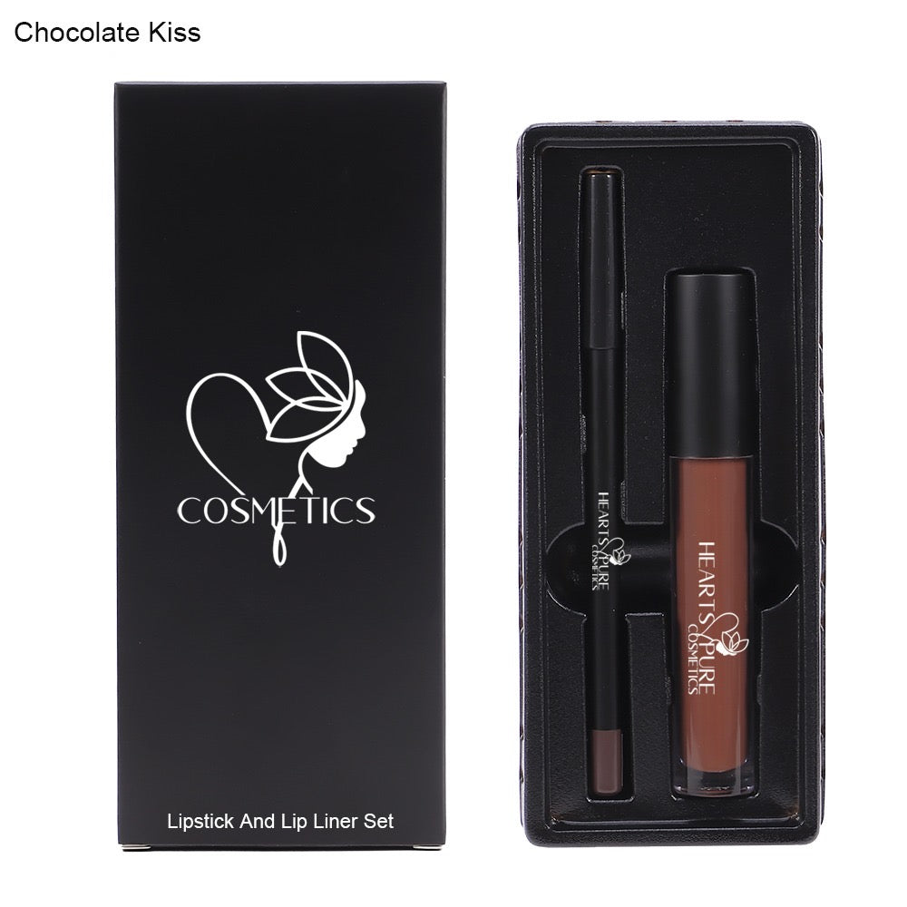 Chocolate Kiss Matte Lipliner & Liquid Lipstick