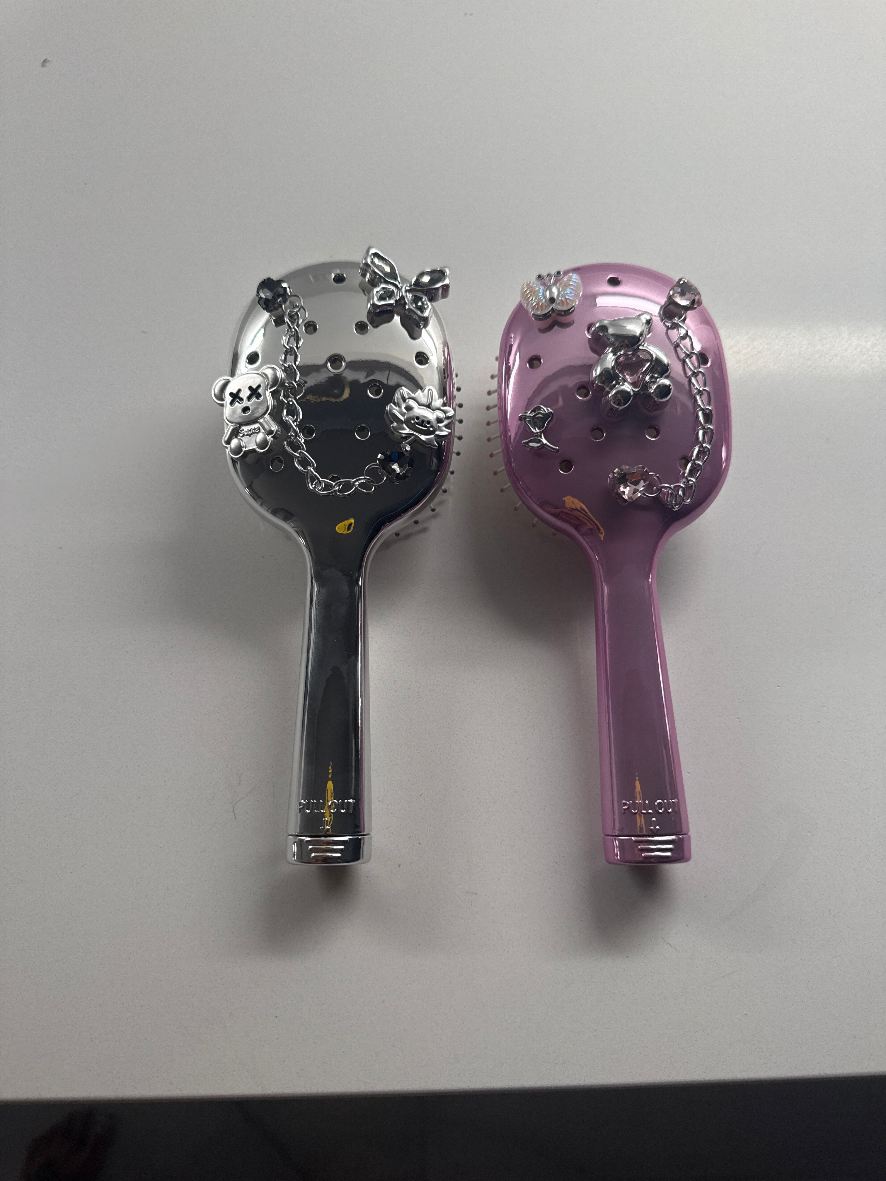 Chrome Hair Brush