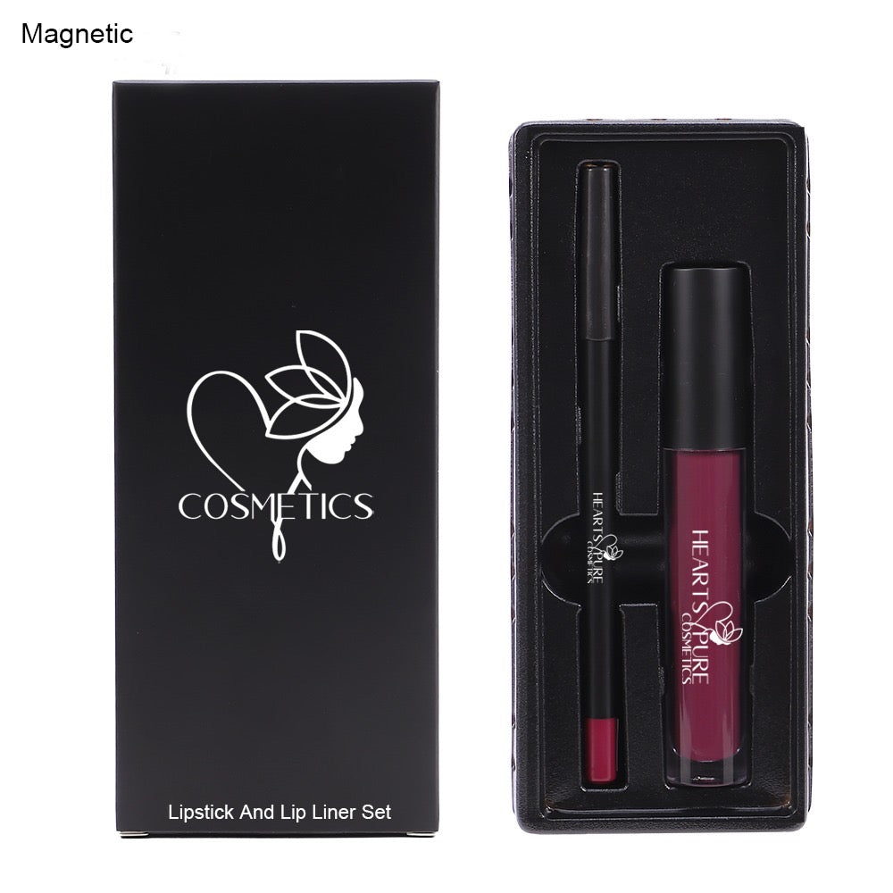 Magnetic Matte Lipliner & Liquid Lipstick