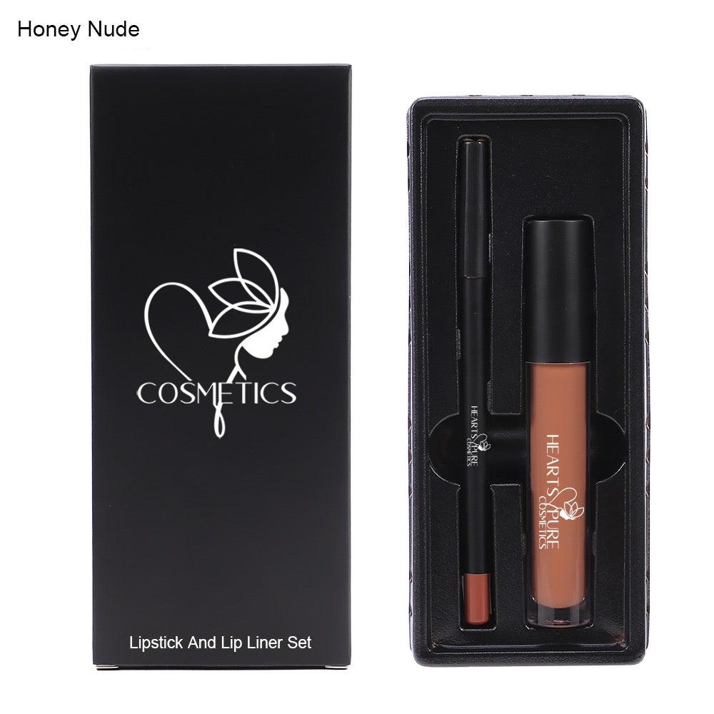 Honey Nude Matte Lipliner & Liquid Lipstick