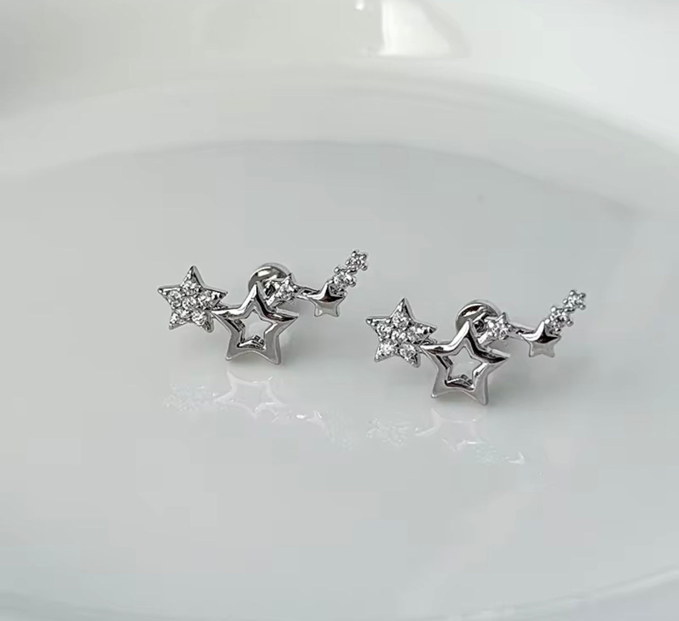 Silver | Gold Star Earring Studs