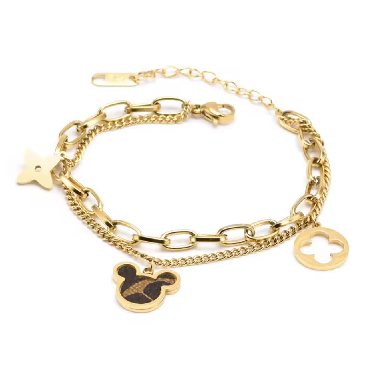 Mickey 3 Piece Set Necklace, Bracelet, Earrings