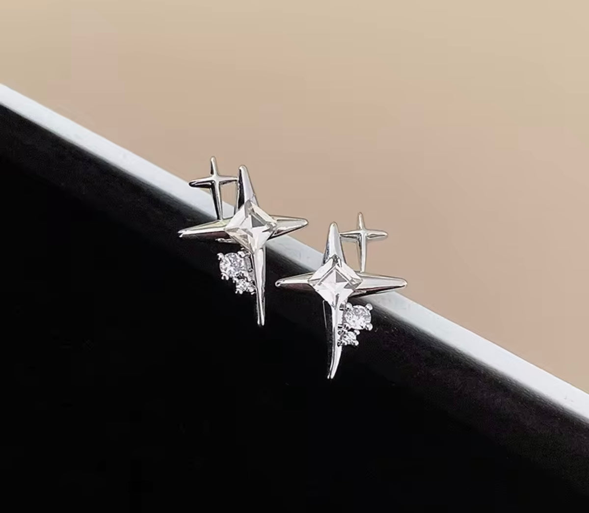 Star Stud Silver  Earrings