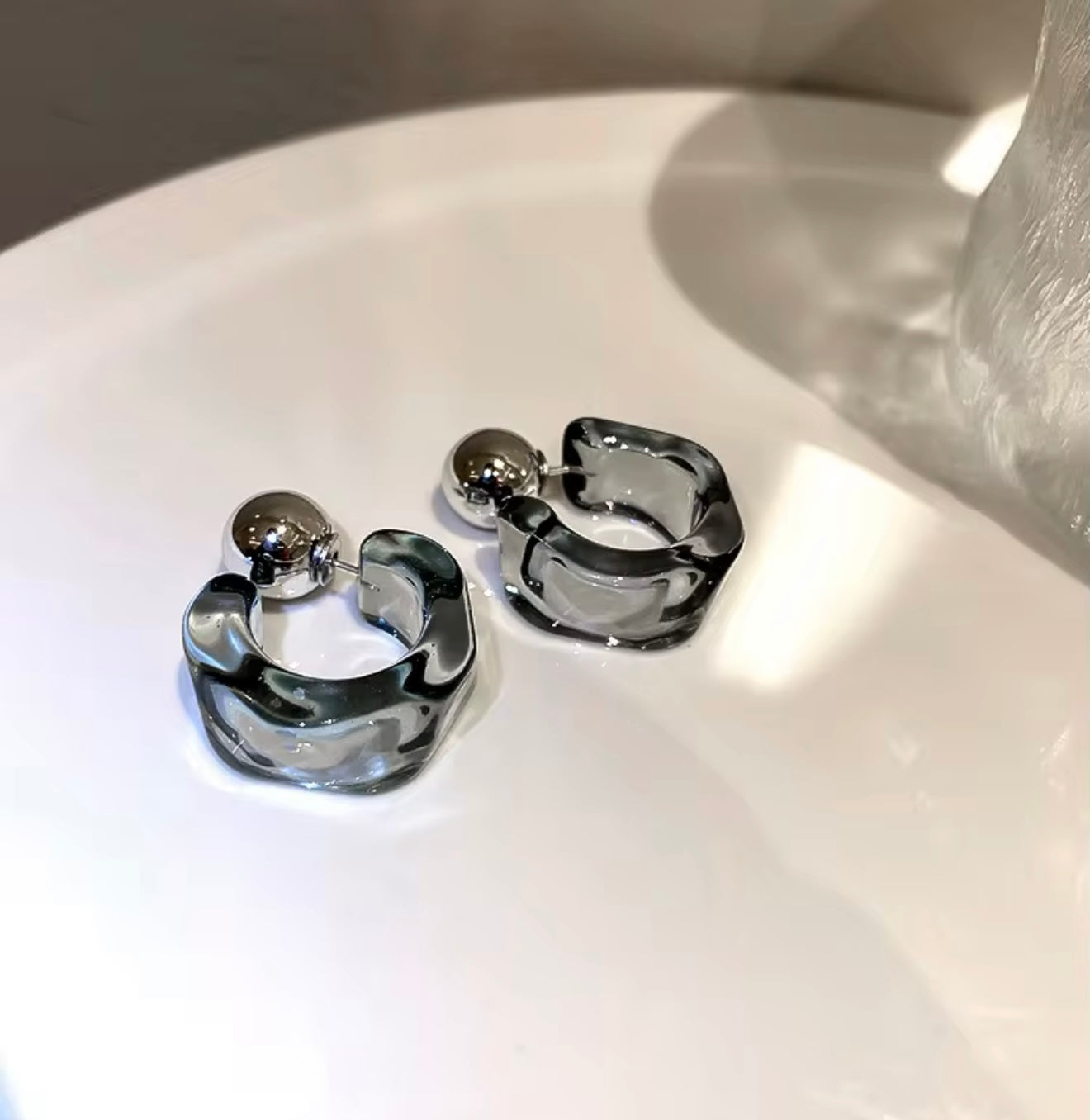 Acrylic Multi Wearing Earrings 3 colors