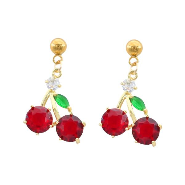 CHERRY STAINLESS STEEL
DANGLE EARRING