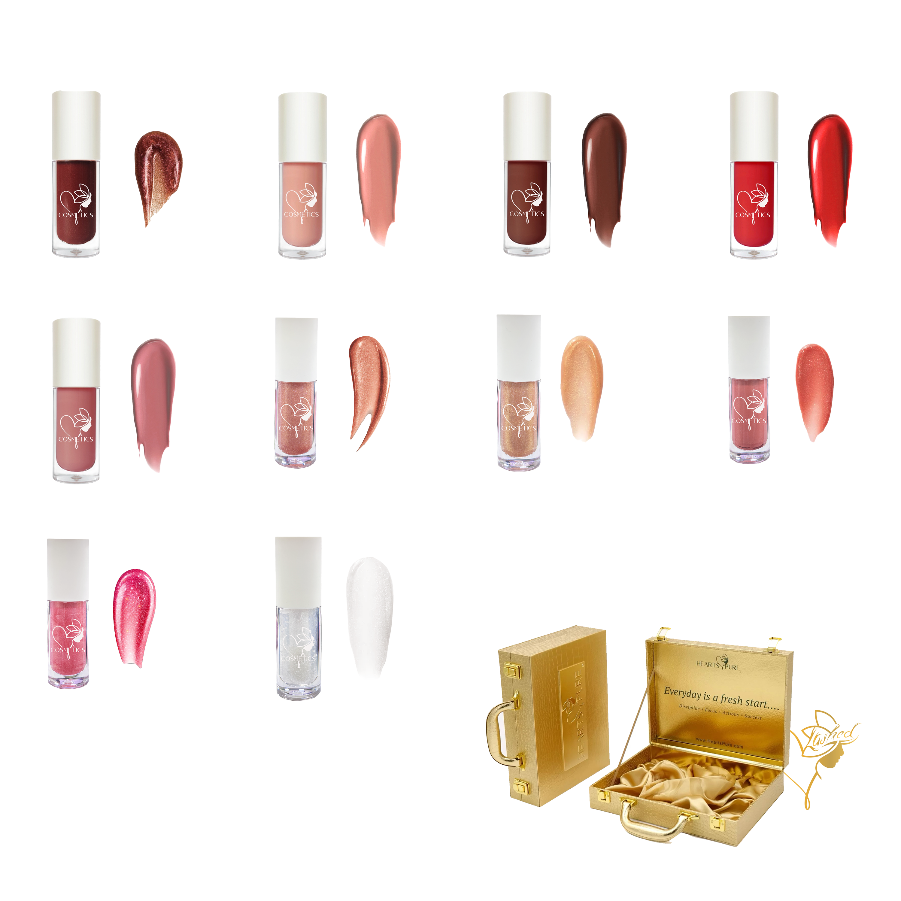 22 Colors Bundle With Gold Case